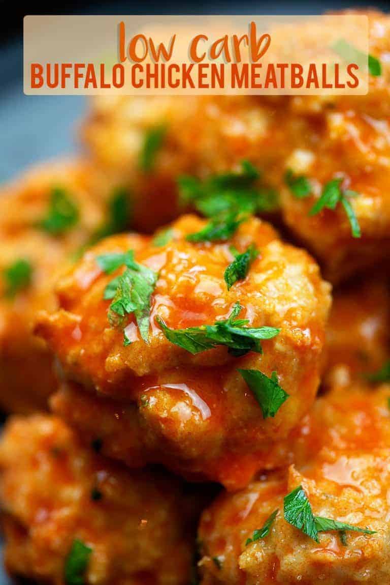 Buffalo Chicken Meatballs Low Carb Keto Easy That Low Carb Life