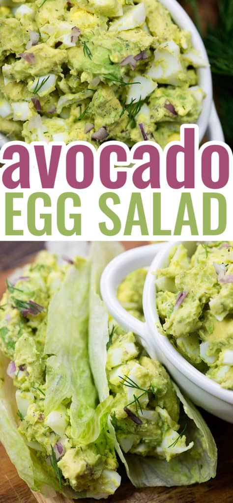 avocado egg salad recipe photo collage