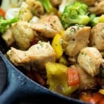 This low carb chicken stir fry is ready in just 30 minutes!