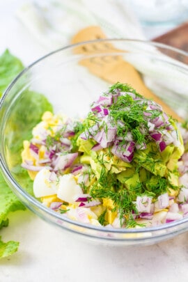 Keto Avocado Egg Salad Recipe - That Low Carb Life