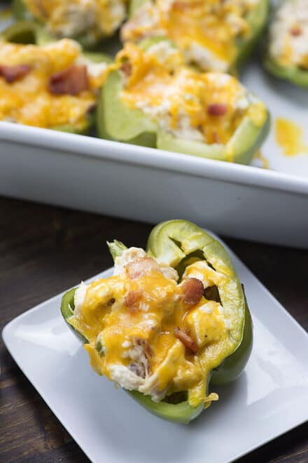 Keto Jalapeno Popper Stuffed Peppers | That Low Carb Life