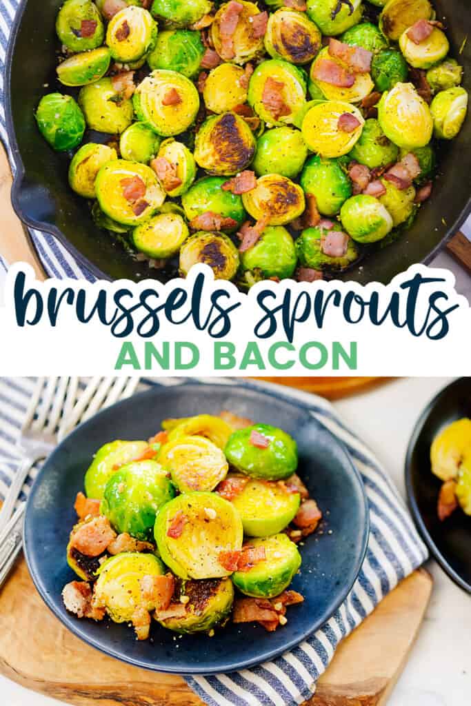 Collage of Brussels sprouts images.