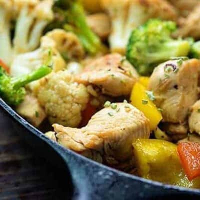 If you're on a low carb diet, skip the take out and make this chicken and vegetable stir fry recipe instead!