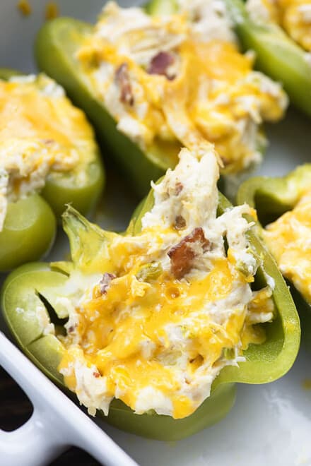 Keto Jalapeno Popper Stuffed Peppers | That Low Carb Life