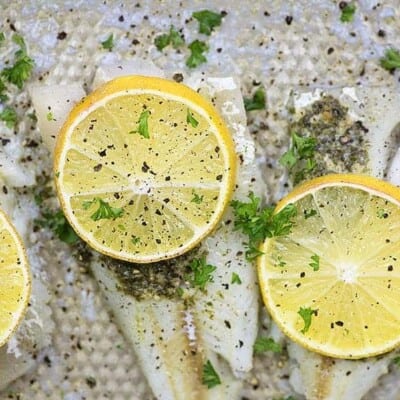 baked cod fish recipe on sheet pan