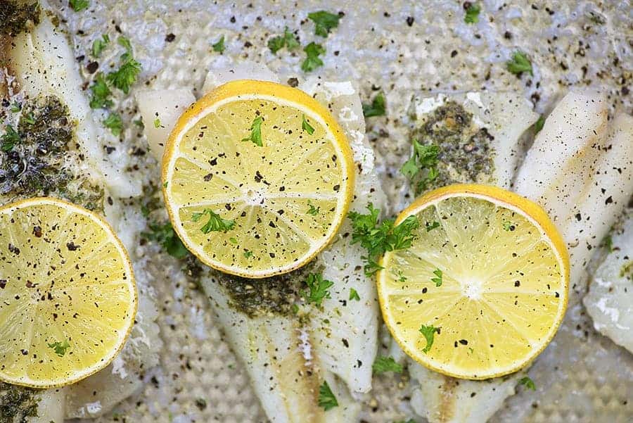 baked cod fish recipe on sheet pan