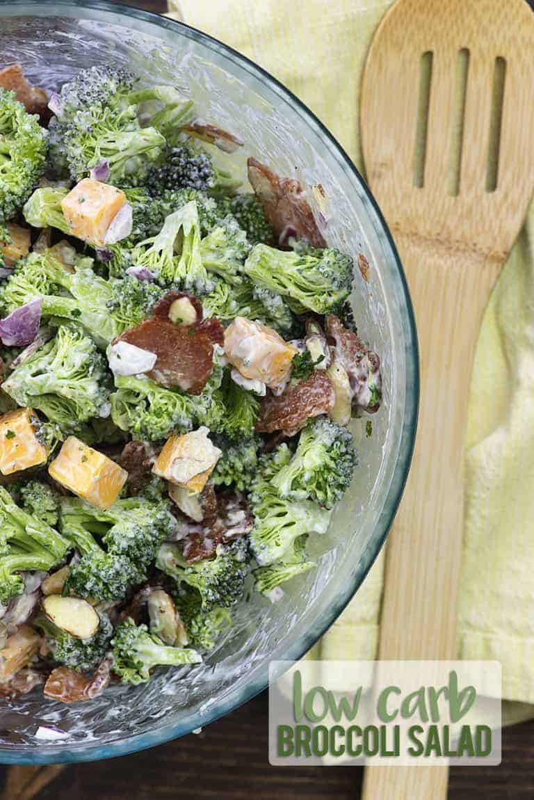 Keto Broccoli Salad with Bacon & Cheddar! That Low Carb Life