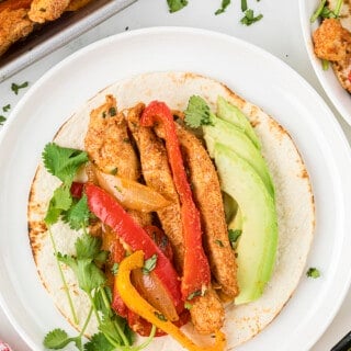 Sheet Pan Chicken Fajitas - ready in 30 minutes and SO GOOD!