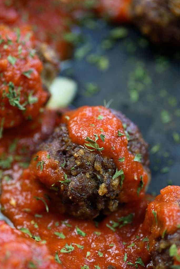 Keto Mozzarella Stuffed Meatballs That Low Carb Life