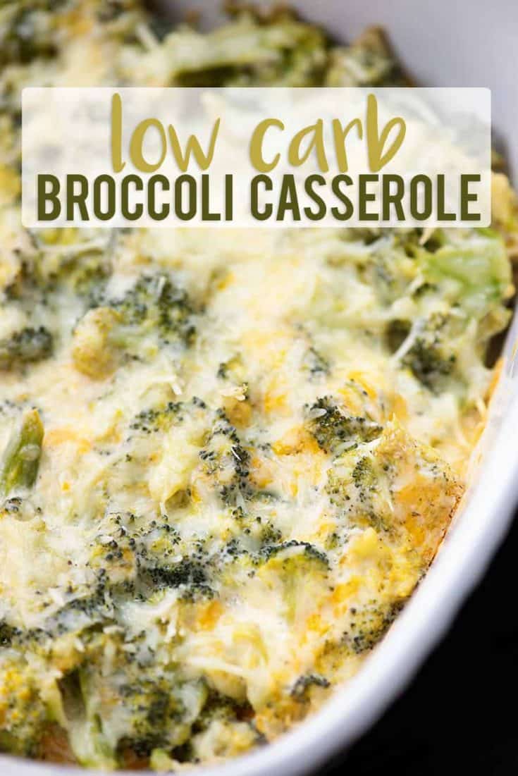 Broccoli Cheese Casserole - extra cheesy and low carb too!