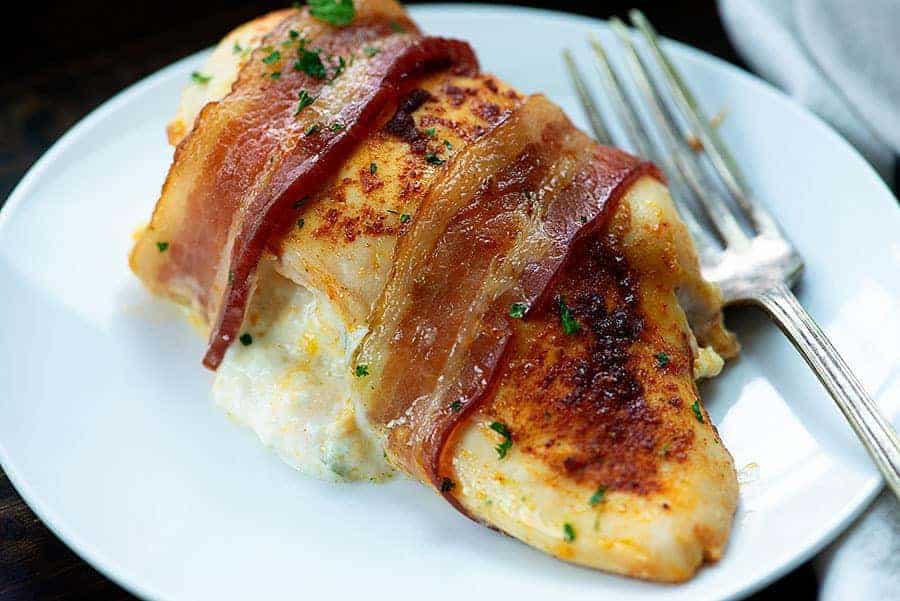 Bacon Wrapped Jalapeno Popper Chicken Low Carb And Full Of Flavor