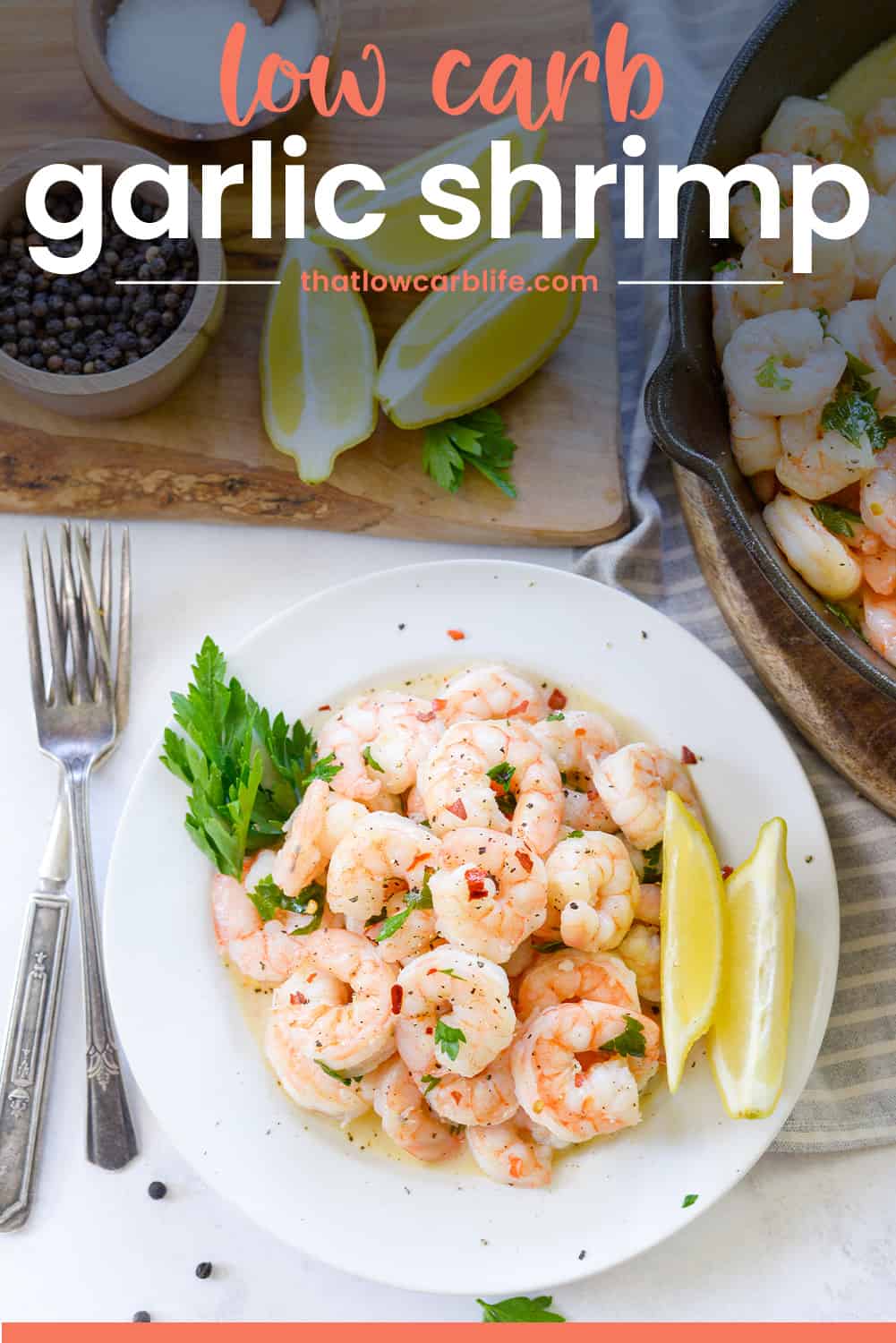 Garlic Butter Shrimp Recipe | That Low Carb Life