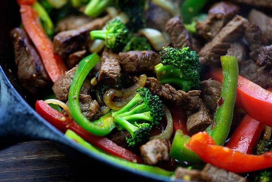 Steak Stir Fry Recipe with Asian Stir Fry Sauce | That Low Carb Life