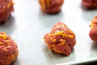 The BEST Keto Meatballs With BBQ Sauce! ThatLowCarbLife.com