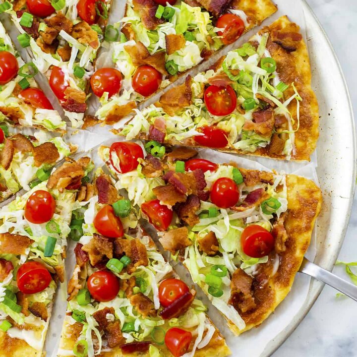 BLT Fathead Pizza - That Low Carb Life