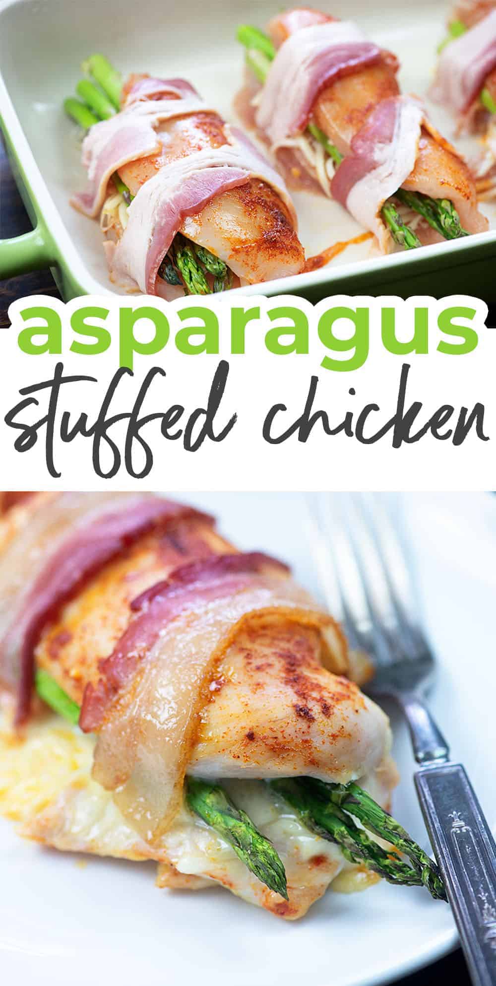 Bacon Wrapped Asparagus Stuffed Chicken | That Low Carb Life