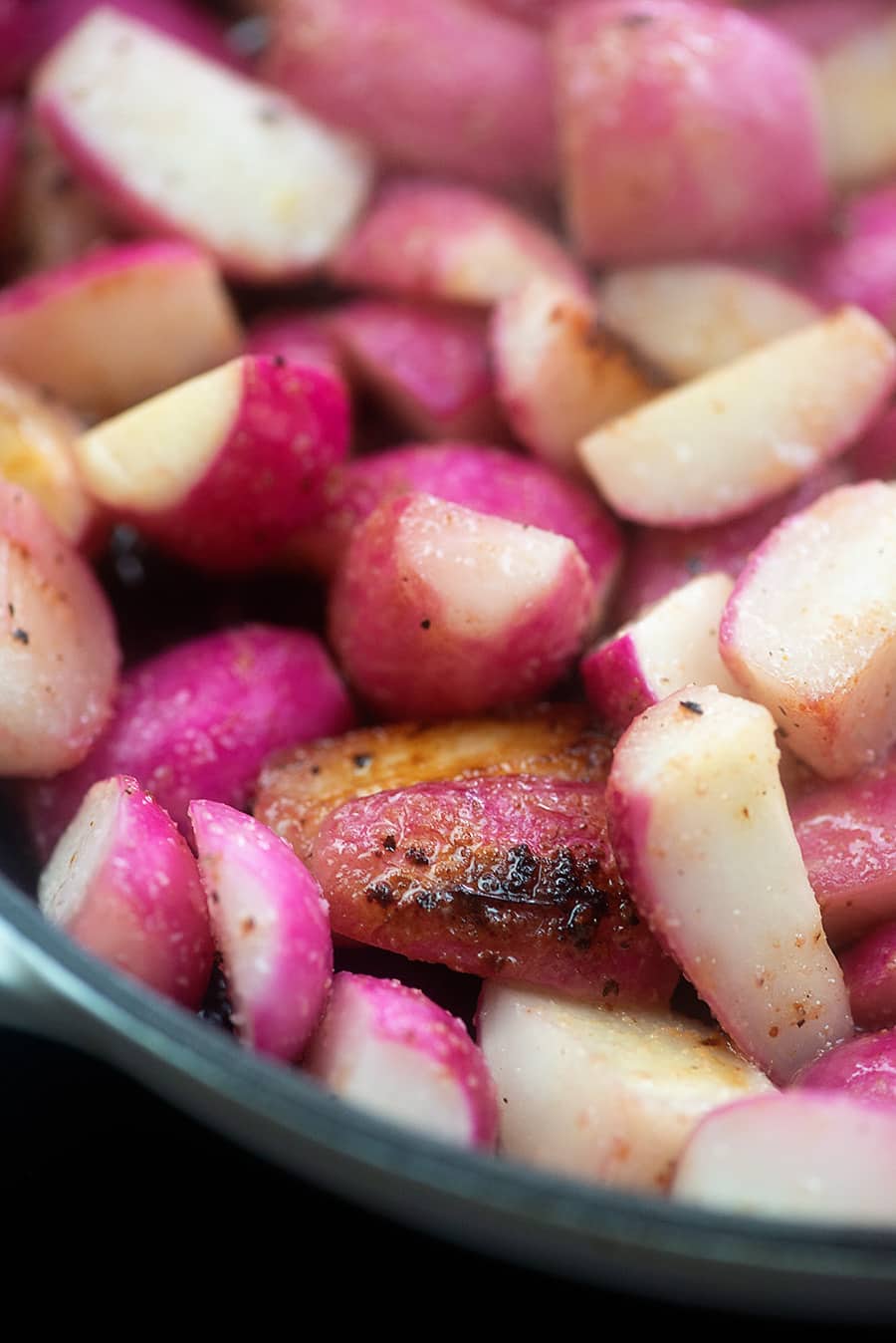 Boiled Radishes with Onions - Splash of Keto