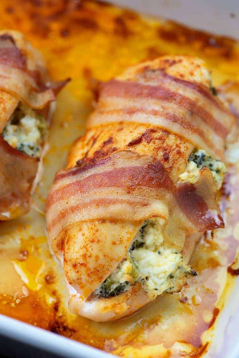 Broccoli and Cheese Stuffed Chicken - That Low Carb Life