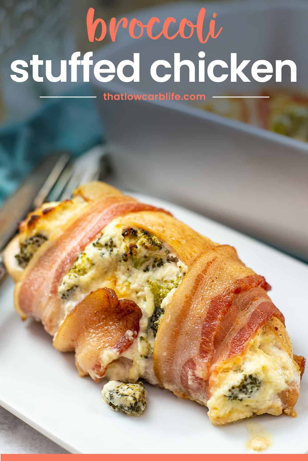 Broccoli Stuffed Chicken - That Low Carb Life