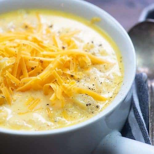 Roasted Cauliflower Soup - That Low Carb Life