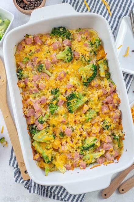 Ham Casserole with Cauliflower Rice | That Low Carb Life