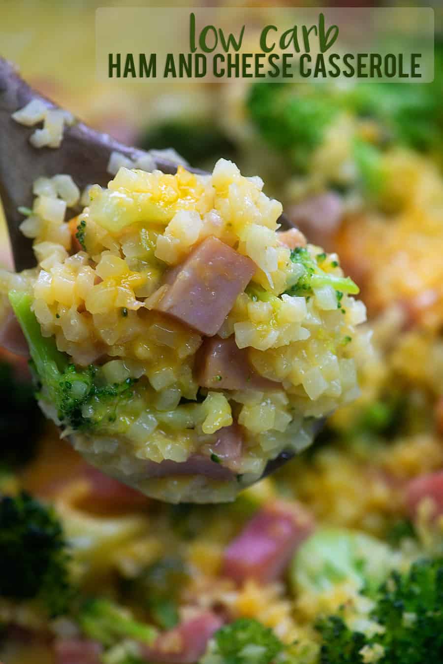 Ham Casserole with Cauliflower Rice - That Low Carb Life