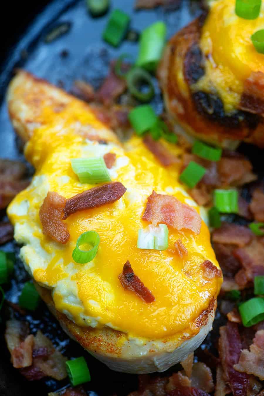 A close up of food, with Chicken