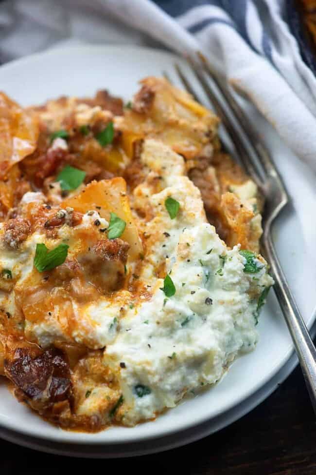 Skillet Lasagna with Cabbage That Low Carb Life