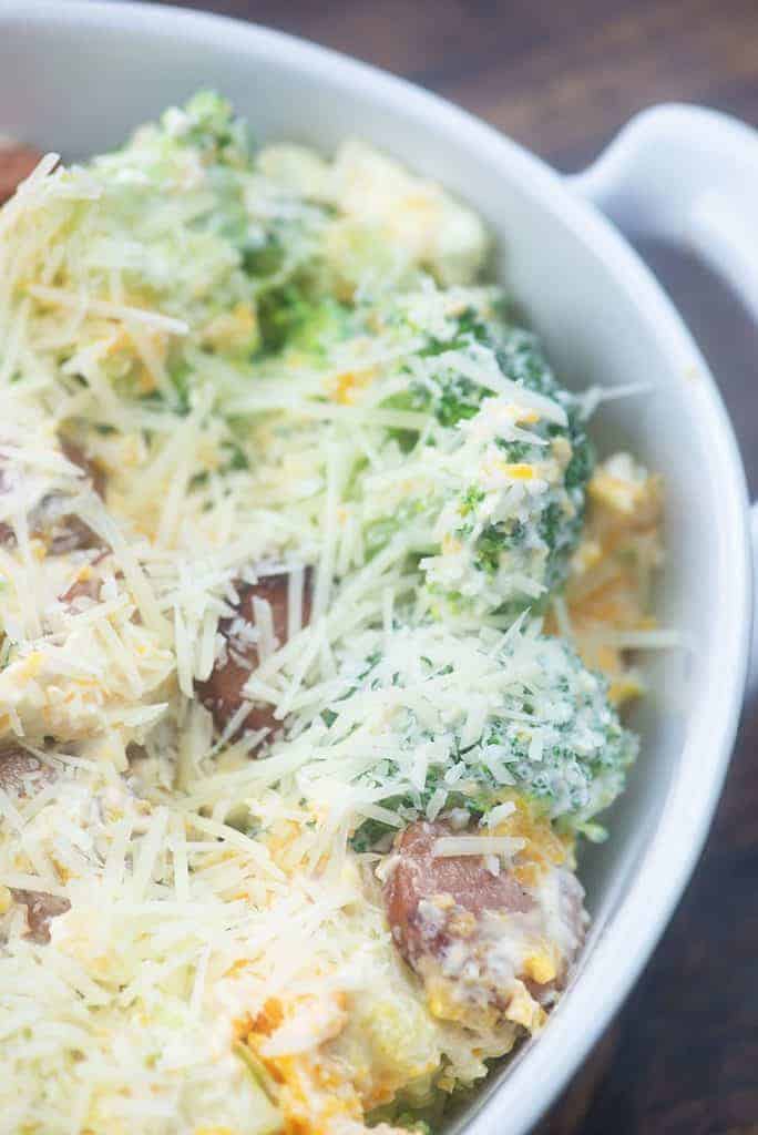 Broccoli & Smoked Sausage Casserole - That Low Carb Life