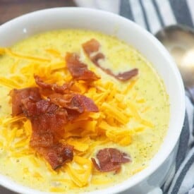 Crockpot Broccoli Cheese Soup - That Low Carb Life