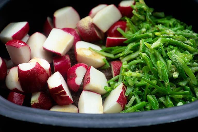 Crock Pot Roast with Radishes and Green Beans That Low Carb Life