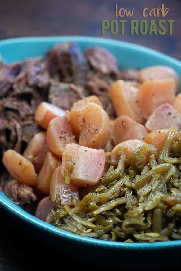 Crock Pot Roast with Radishes and Green Beans That Low Carb Life