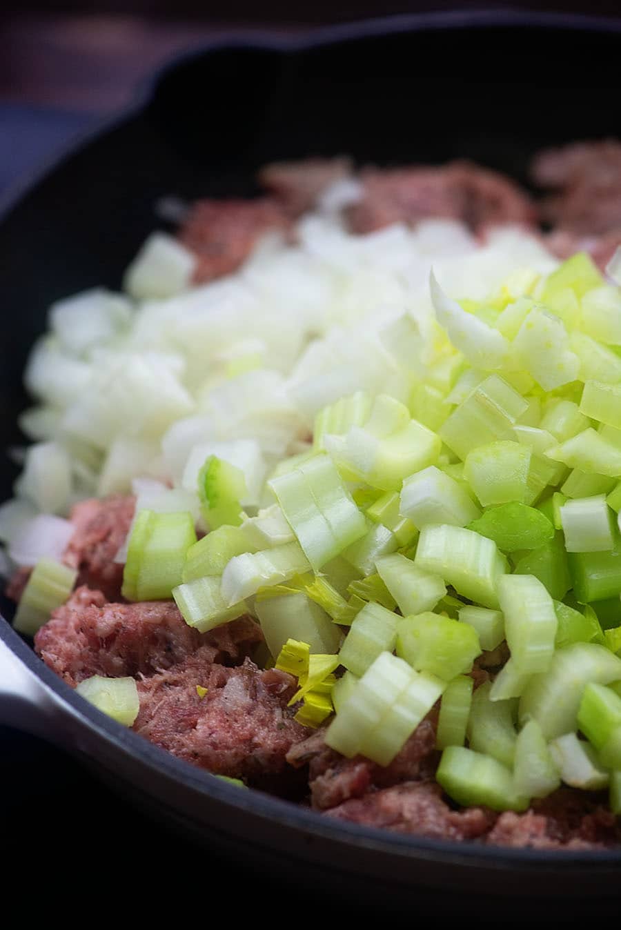 raw ingredients for stuffing