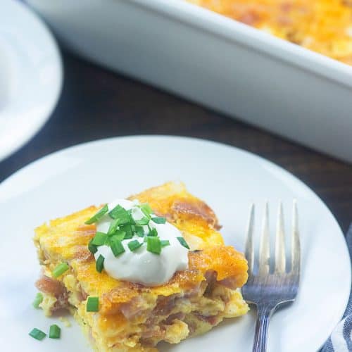 Breakfast Casserole with Ham - That Low Carb Life