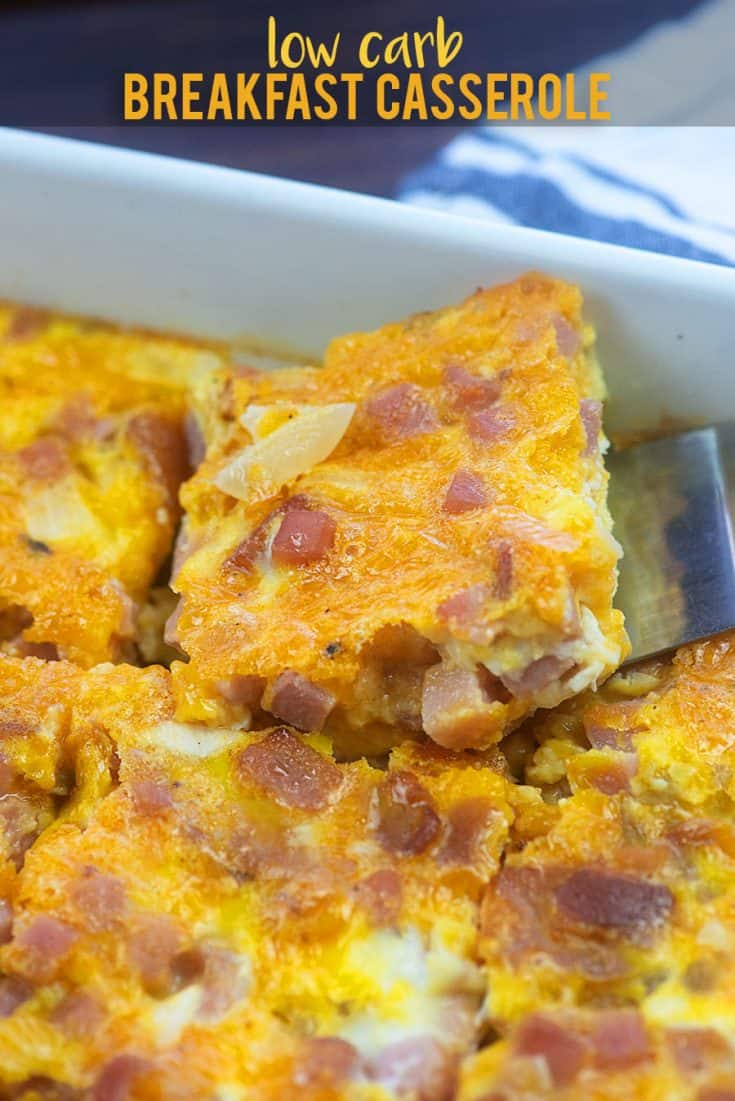 Breakfast Casserole with Ham | That Low Carb Life