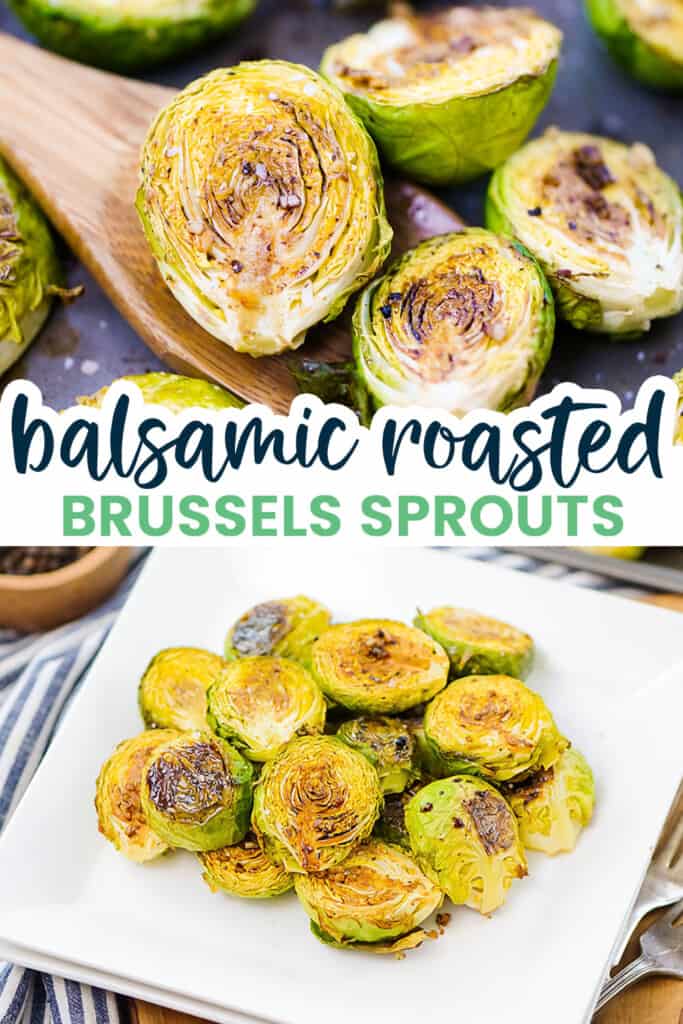 Collage of brussels sprouts images.