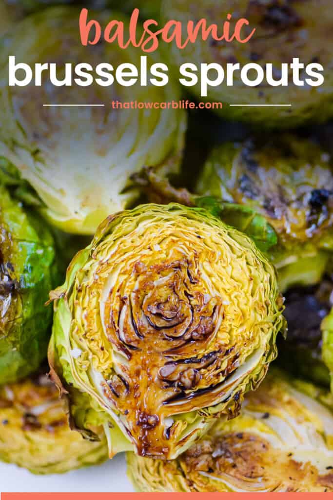 Close up of roasted Brussel sprout.