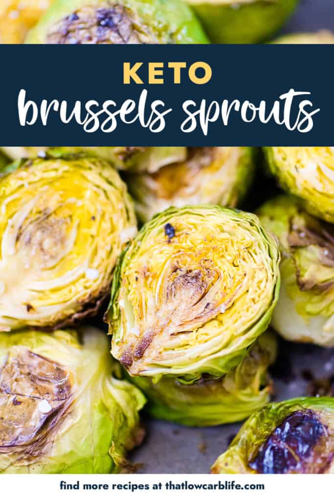 Roasted Brussel sprout on pan.