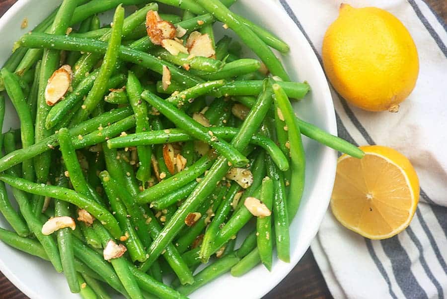 green beans with almonds