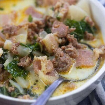 Zuppa Toscana - just like Olive Garden's recipe but made with turnips instead of potatoes! You'll never even know the difference! #keto #lowcarb #soup