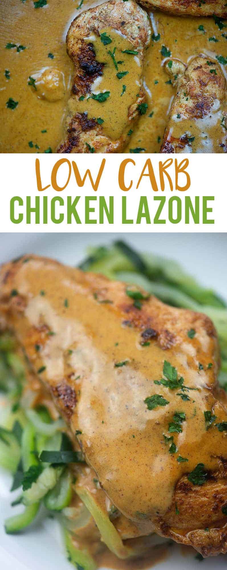 close up view of chicken lazone