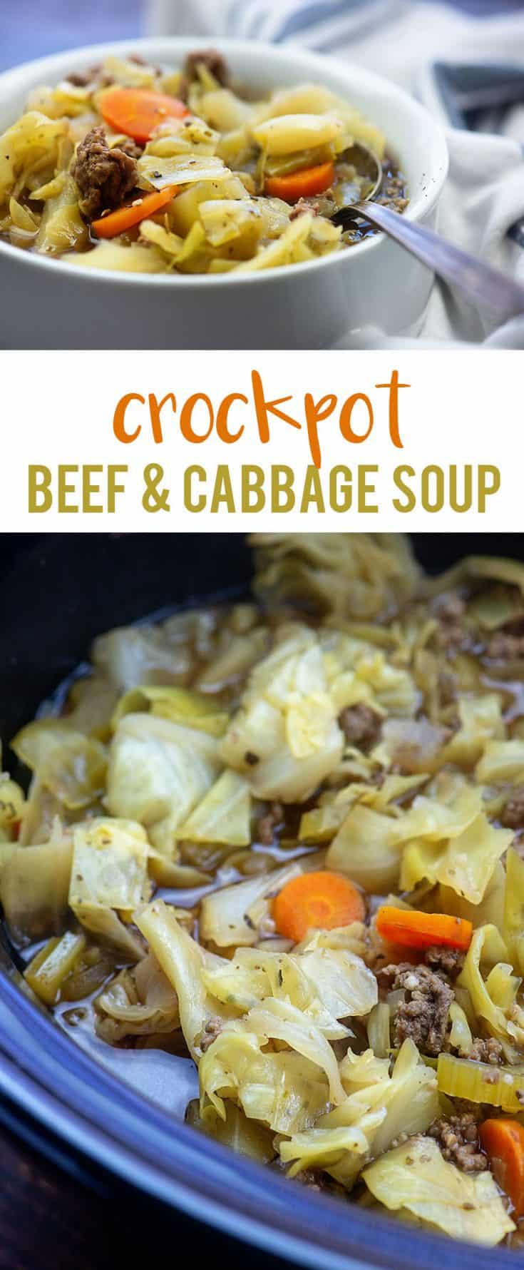 Crockpot Cabbage Soup with Beef | That Low Carb Life