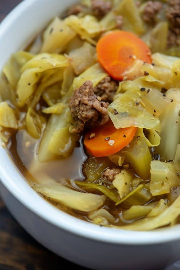 Crockpot Cabbage Soup with Beef - That Low Carb Life