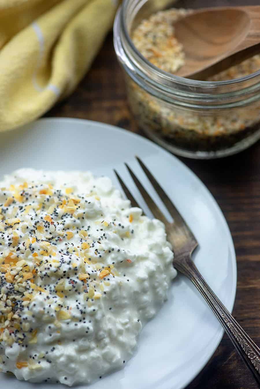 Everything But The Bagel seasoning recipe over cottage cheese!