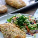 Baked Pork Chops with low carb breading!