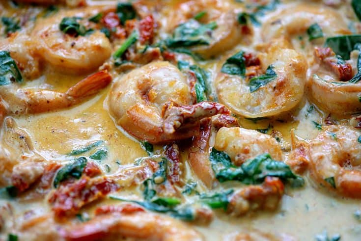 Creamy Tuscan Shrimp Recipe | That Low Carb Life