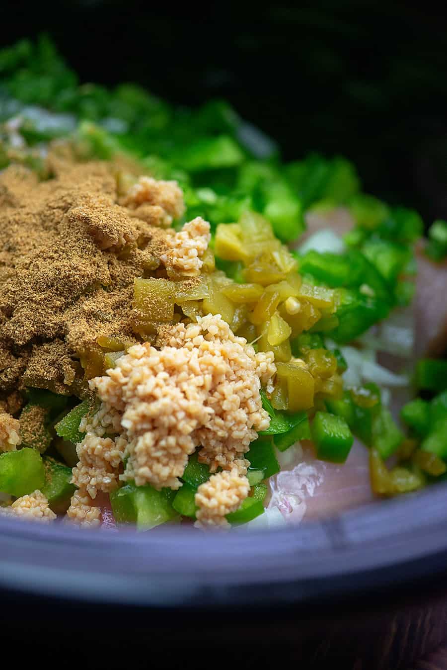 ingrédients pour la recette de chili blanc au poulet à la mijoteuse