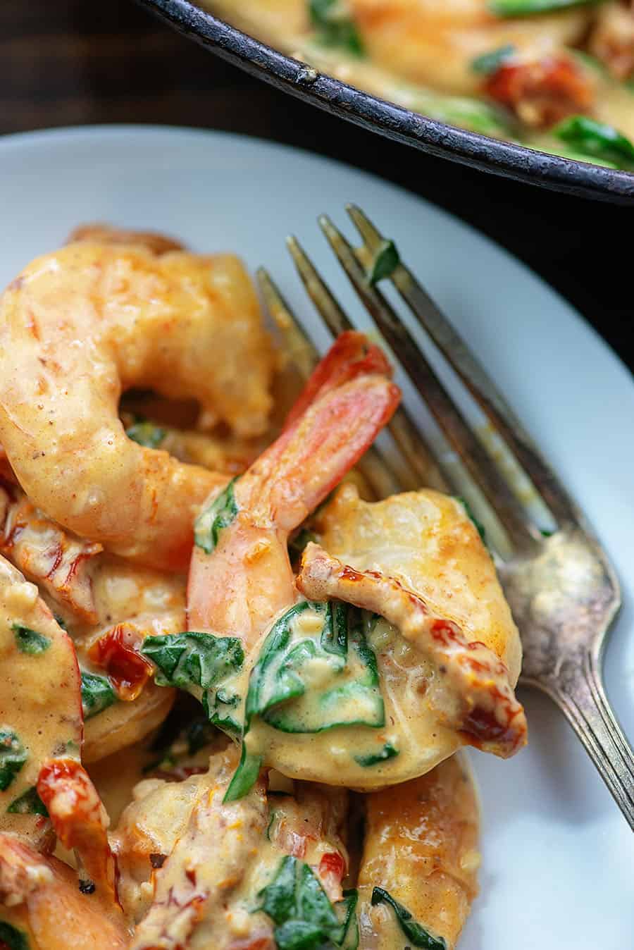 Keto Creamy Garlic Shrimp Recipe - THE SUGAR FREE DIVA