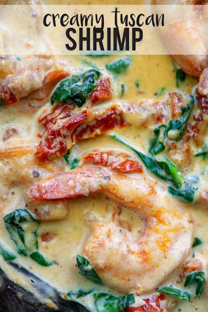 shrimp and spinach in cream sauce