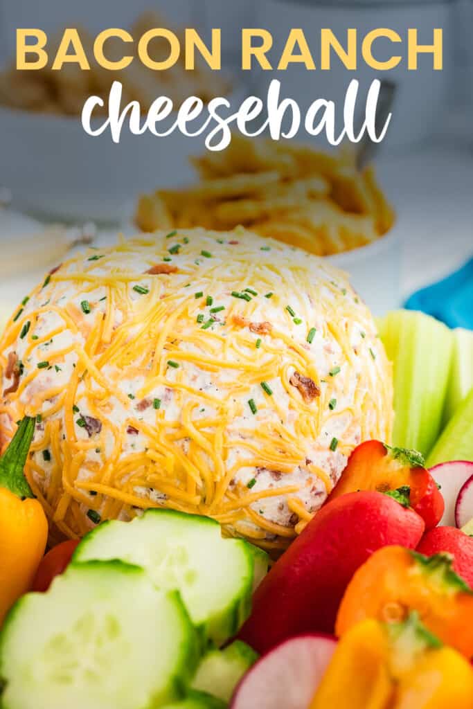 Cheese ball with vegetables.